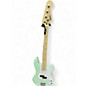 Used Squier Precision Bass Surf Green Electric Bass Guitar