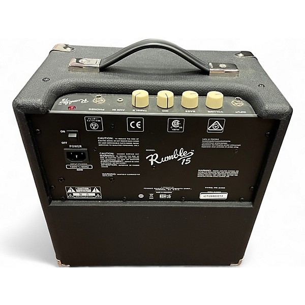 Used Fender Rumble 15 15W 1X8 Bass Combo Amp
