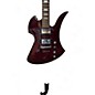Used B.C. Rich Masterpiece Mockingbird Trans Red Solid Body Electric Guitar