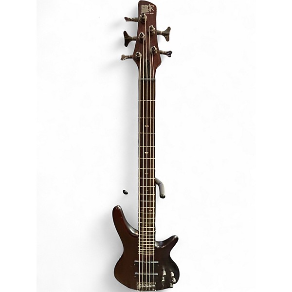 Used Ibanez SR505 5 String Trans Brown Electric Bass Guitar