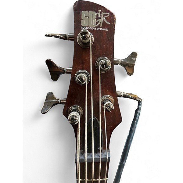 Used Ibanez SR505 5 String Trans Brown Electric Bass Guitar