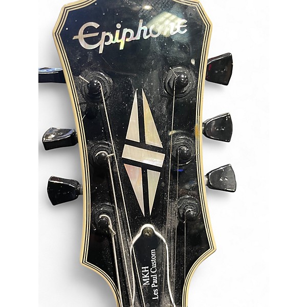 Used Epiphone Matt Heafy Les Paul Custom Black Solid Body Electric Guitar