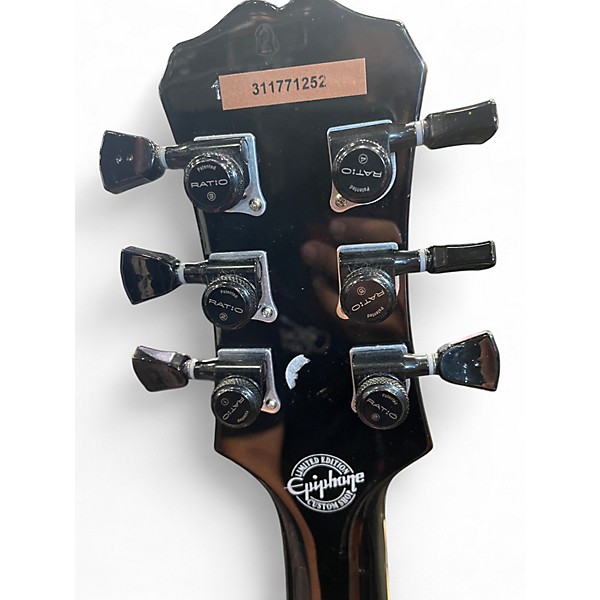 Used Epiphone Matt Heafy Les Paul Custom Black Solid Body Electric Guitar