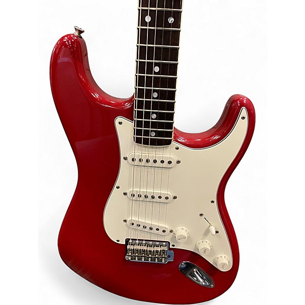 Used Fender Eric Jonson Stratocaster Dakota Red Solid Body Electric Guitar