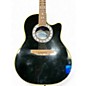 Used Ovation CC157 Black Acoustic Electric Guitar