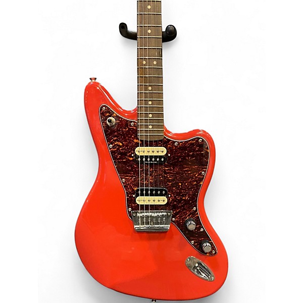 Used Squier Vintage Modified Jaguar Fiesta Red Solid Body Electric Guitar