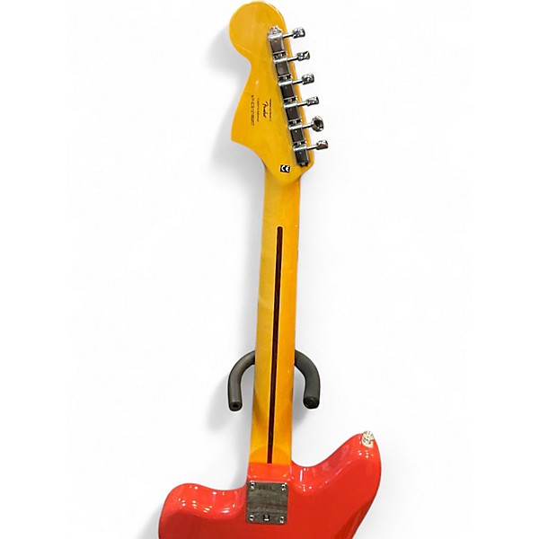Used Squier Vintage Modified Jaguar Fiesta Red Solid Body Electric Guitar