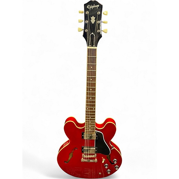 Used Epiphone Es 335 IG Red to Black Fade Hollow Body Electric Guitar