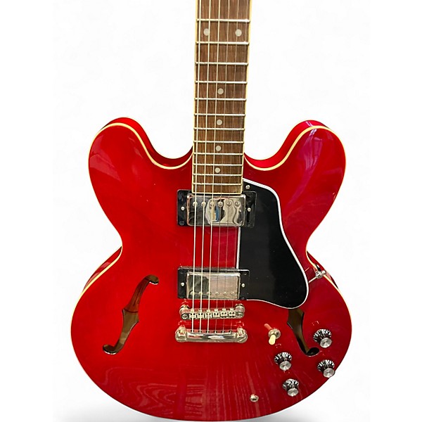 Used Epiphone Es 335 IG Red to Black Fade Hollow Body Electric Guitar