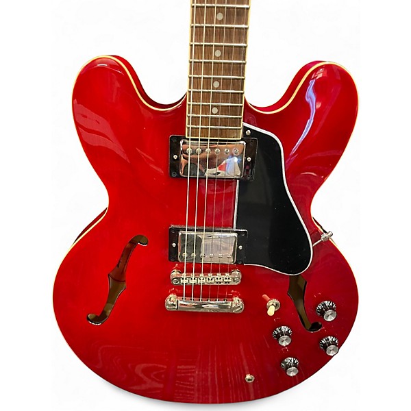 Used Epiphone Es 335 IG Red to Black Fade Hollow Body Electric Guitar
