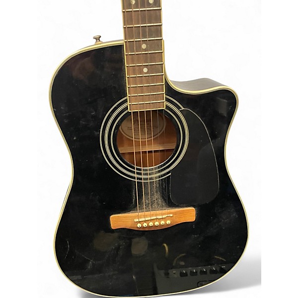 Used Fender CD140SCE Black Acoustic Electric Guitar