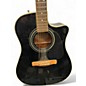 Used Fender CD140SCE Black Acoustic Electric Guitar