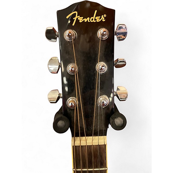 Used Fender CD140SCE Black Acoustic Electric Guitar