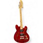 Used Squier Affinity Series Starcaster Candy Apple Red Metallic Hollow Body Electric Guitar thumbnail