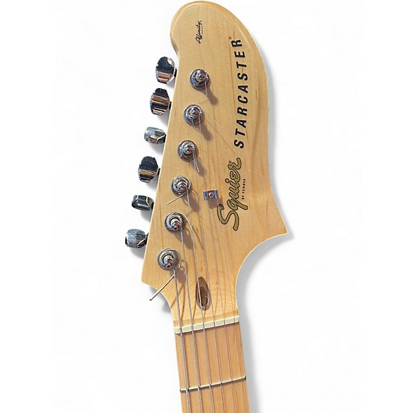 Used Squier Affinity Series Starcaster Candy Apple Red Metallic Hollow Body Electric Guitar