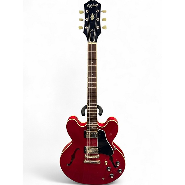 Used Epiphone ES335 Candy Apple Red Hollow Body Electric Guitar