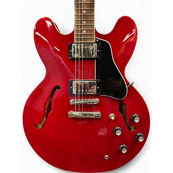 Used Epiphone ES335 Candy Apple Red Hollow Body Electric Guitar