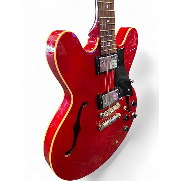 Used Cort Source Cherry Hollow Body Electric Guitar