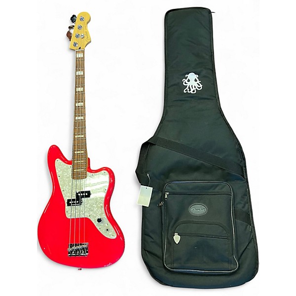 Used Fender Mark Hoppus Signature Jaguar Bass Hot Pink Electric Bass Guitar