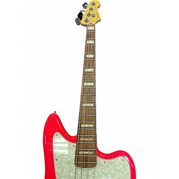 Used Fender Mark Hoppus Signature Jaguar Bass Hot Pink Electric Bass Guitar