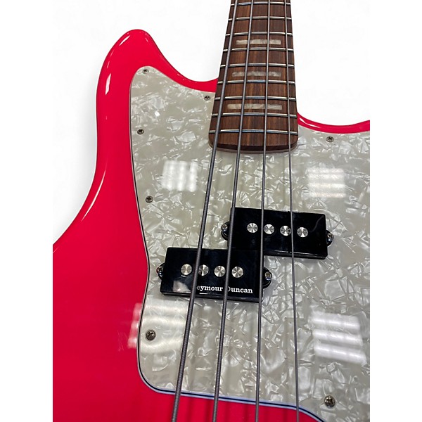 Used Fender Mark Hoppus Signature Jaguar Bass Hot Pink Electric Bass Guitar