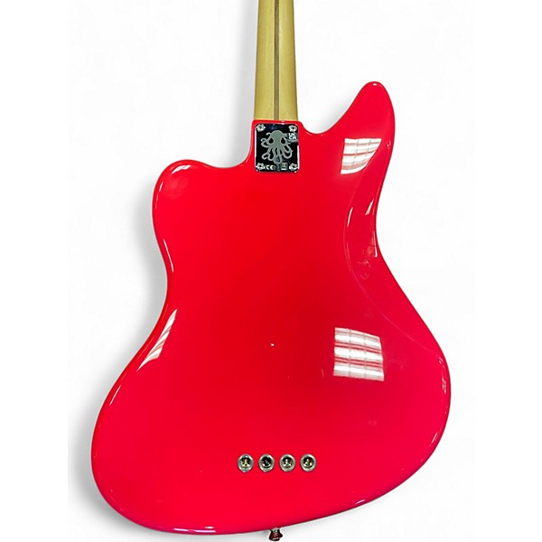 Used Fender Mark Hoppus Signature Jaguar Bass Hot Pink Electric Bass Guitar