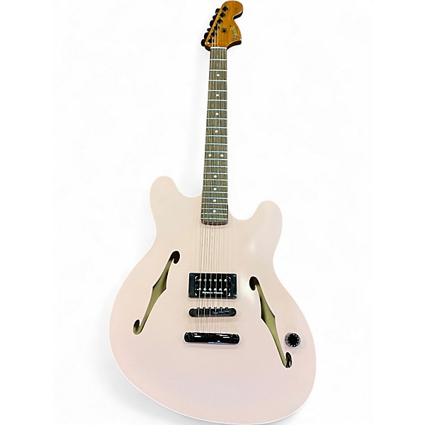 Used Fender Tom Delonge Signature Stratocaster Shell Pink Solid Body Electric Guitar