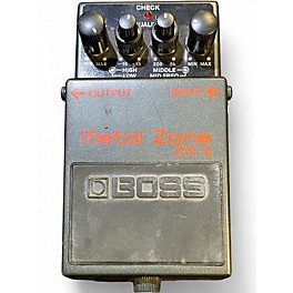 Used BOSS MT2 Metal Zone Distortion Effect Pedal