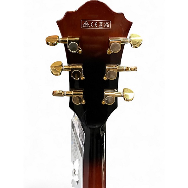 Used Ibanez AG95QA Antique Burst Hollow Body Electric Guitar