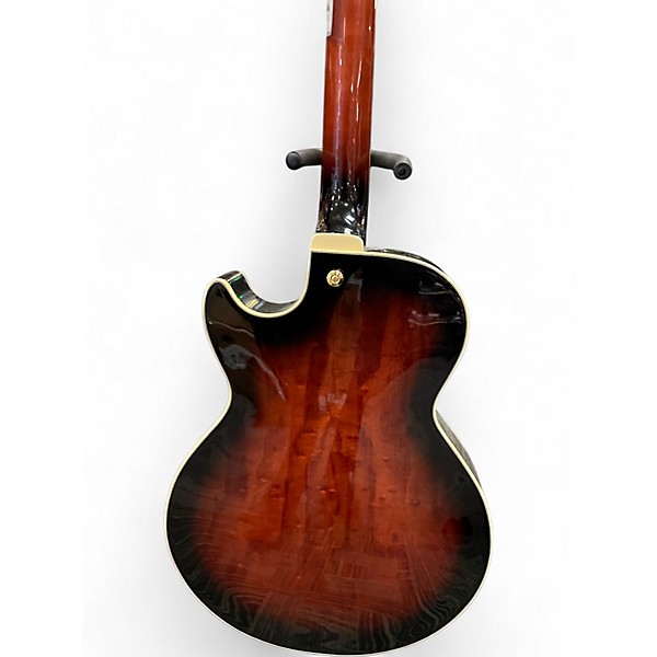 Used Ibanez AG95QA Antique Burst Hollow Body Electric Guitar