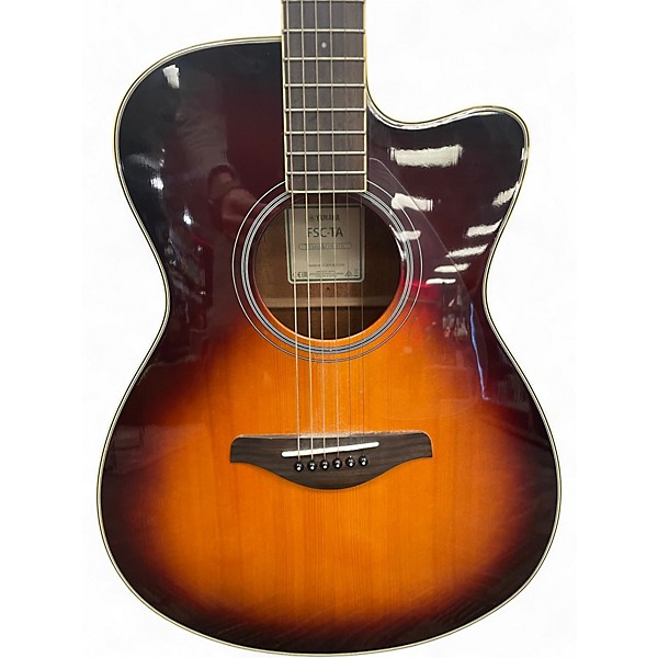 Used Yamaha FSC-TA Sunburst Acoustic Electric Guitar