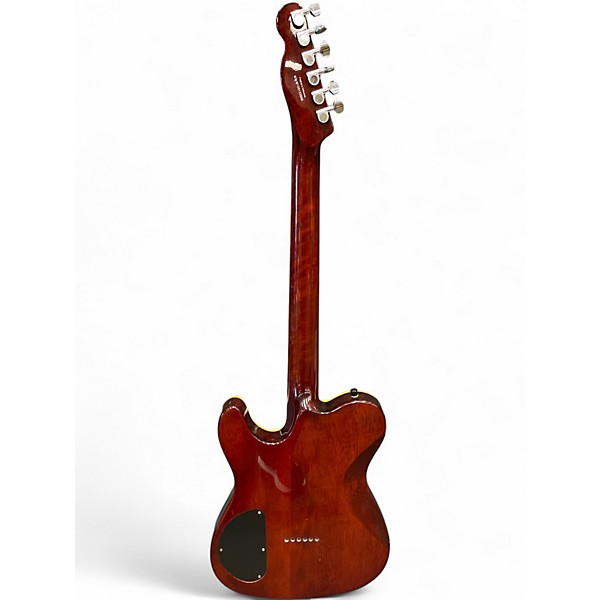 Used Fender Special Edition Custom Spalted Maple Tele Natural Solid Body Electric Guitar