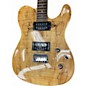 Used Fender Special Edition Custom Spalted Maple Tele Natural Solid Body Electric Guitar