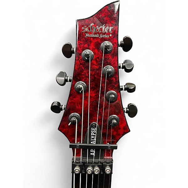Used Schecter Guitar Research C7 FRS Apocalypse Red Reign Solid Body Electric Guitar