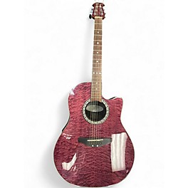 Used Ovation CK057 Celebrity Ruby Acoustic Electric Guitar