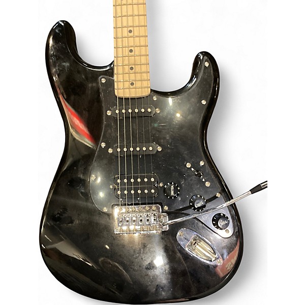 Used Squier Bullet Stratocaster Black Solid Body Electric Guitar