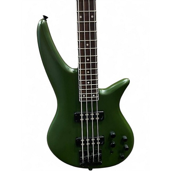 Used Jackson X Series Spectra IV Army Green Electric Bass Guitar