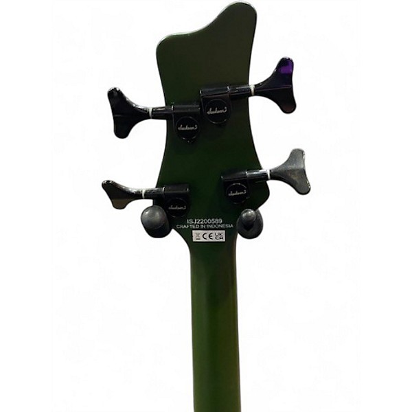 Used Jackson X Series Spectra IV Army Green Electric Bass Guitar