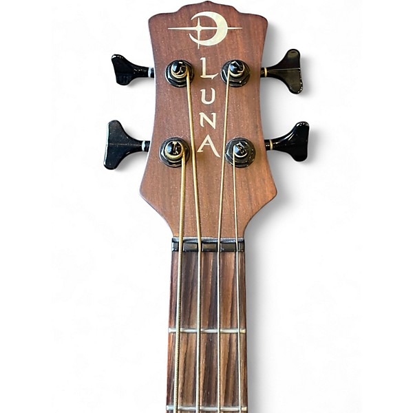 Used Luna LAB 30 TRIBAL Natural Acoustic Bass Guitar