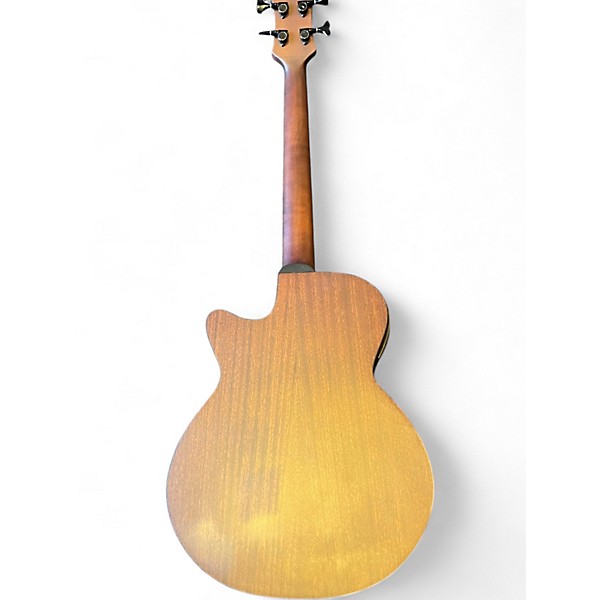 Used Luna LAB 30 TRIBAL Natural Acoustic Bass Guitar