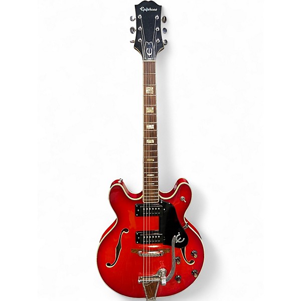 Used Epiphone EA-250 Red Hollow Body Electric Guitar