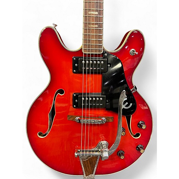 Used Epiphone EA-250 Red Hollow Body Electric Guitar