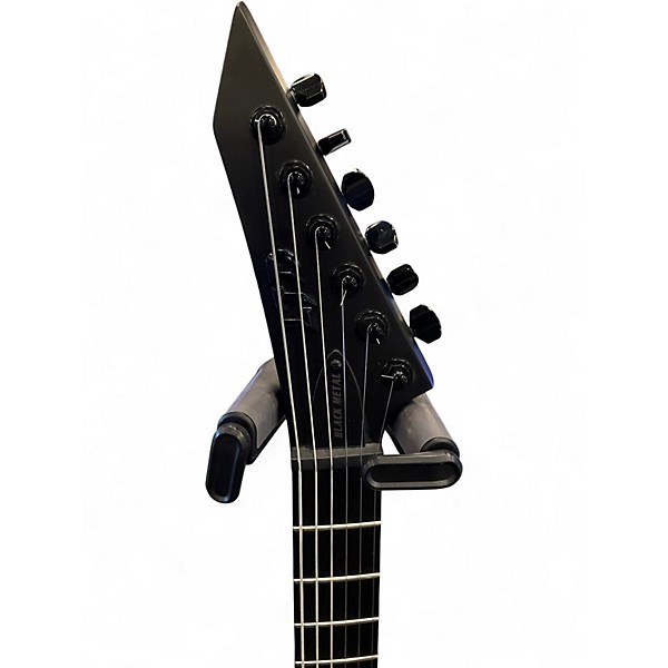 Used ESP LTD Arrow Black Metal Black Solid Body Electric Guitar