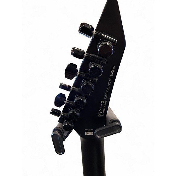 Used ESP LTD Arrow Black Metal Black Solid Body Electric Guitar