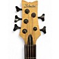 Used Schecter Guitar Research Stiletto Custom 5 String Natural Satin Electric Bass Guitar