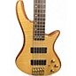 Used Schecter Guitar Research Stiletto Custom 5 String Natural Satin Electric Bass Guitar