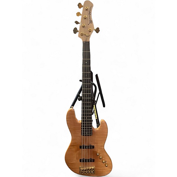 Used Bass Mods 5 String J Bass Natural Electric Bass Guitar