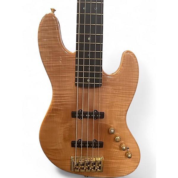 Used Bass Mods 5 String J Bass Natural Electric Bass Guitar