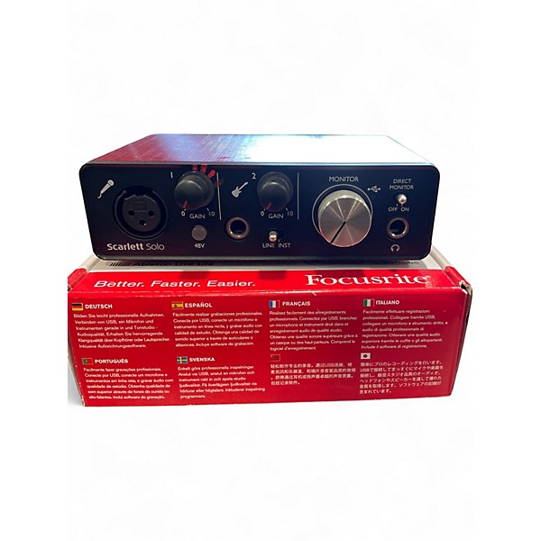 Used Focusrite Scarlett Solo Gen 2 Audio Interface