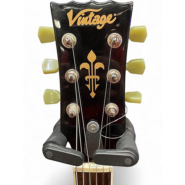 Used Vintage v100 red Solid Body Electric Guitar